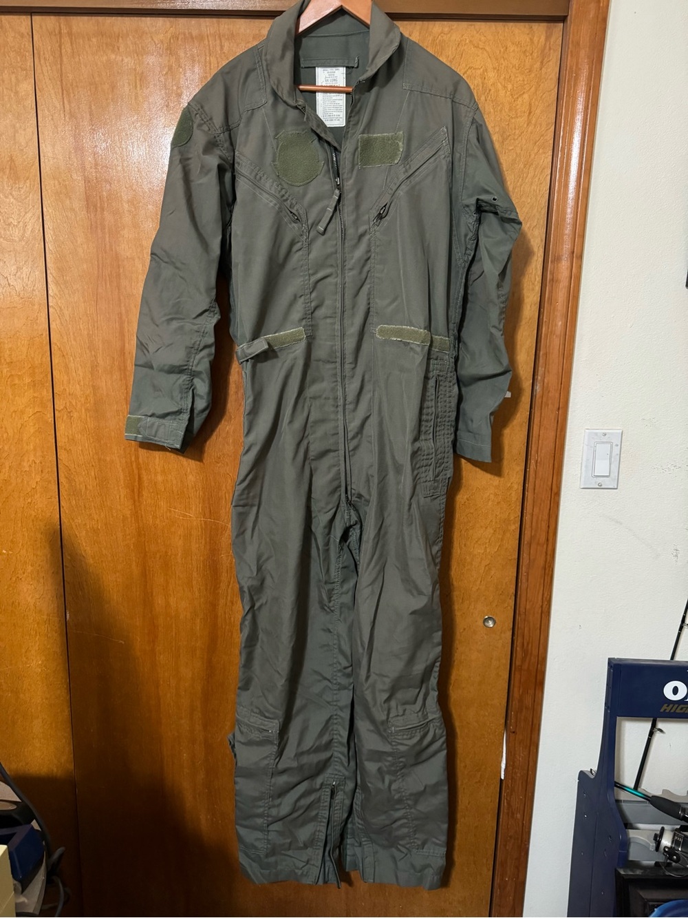 US Military Issue Flyers Coveralls Summer Fire Resistant Flight Suit size 44Long